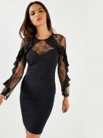 پیراهن تمام دانتل تمام طلایی